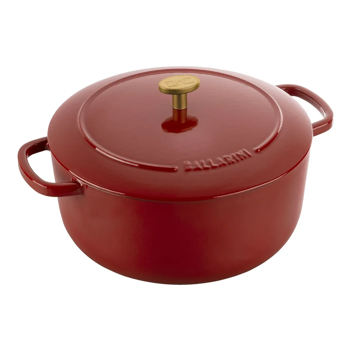 Ballarini Bellamonte red enamelled cast iron cocotte, 24 cm